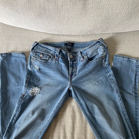 True Religion Light Blue Straight skinny size 30 - Picture 1 of 4